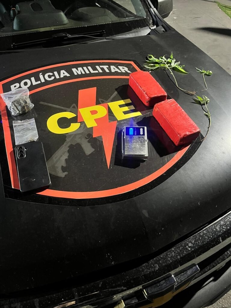 CPE apreende mais de um quilo de drogas e mudas de maconha em Catalão
